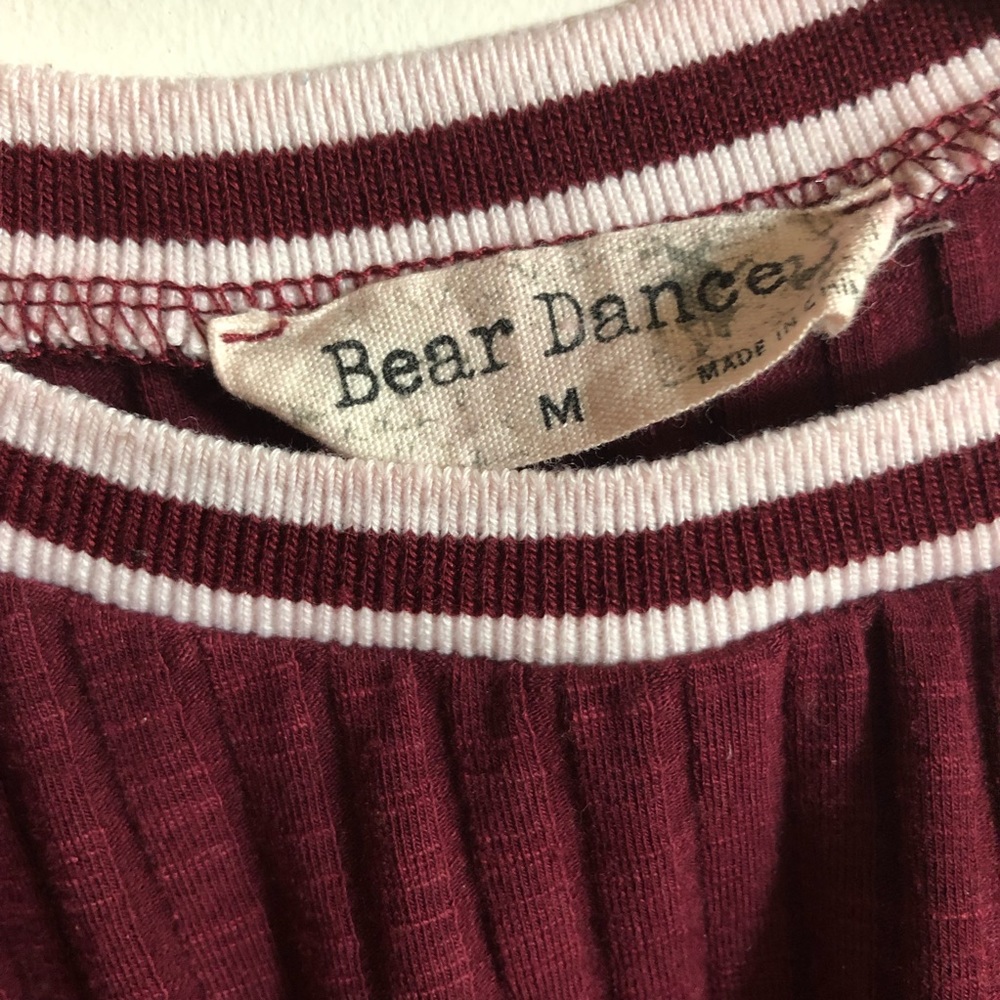 Bear dance high neck knitted top